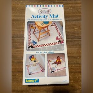 Vintage NOS Disney Babies Safety 1st Activity Mat 1994 Mickey Minnie Pluto 48x48